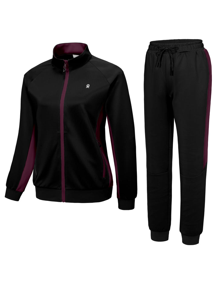 Women's Track Suits 2 Piece Set, Stretch Jogging Suit for Men Breathable Sweatsuits MP-US-DK