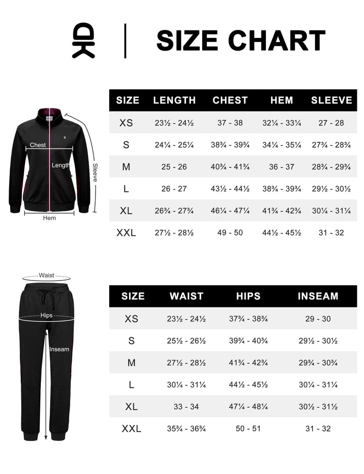 Women's Track Suits 2 Piece Set, Stretch Jogging Suit for Men Breathable Sweatsuits MP-US-DK