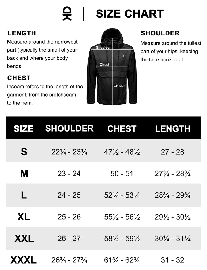 Men's Water-Repellent Windbreaker Packable, Quick-Dry Jacket Half Zip Pullover MP-US-DK