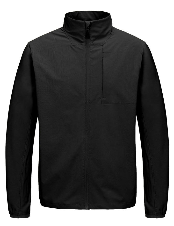 Men's Lightweight Woven Jacket with Windbreak Resistant Sun Protection Softshell Jacket For Runing Hiking MP-US-DK