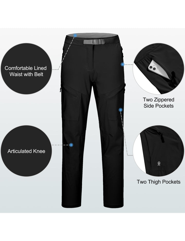 Women's Lightweight Hiking Pants, UPF 50 Quick Dry Outdoor Pants for Travel MP-US-DK