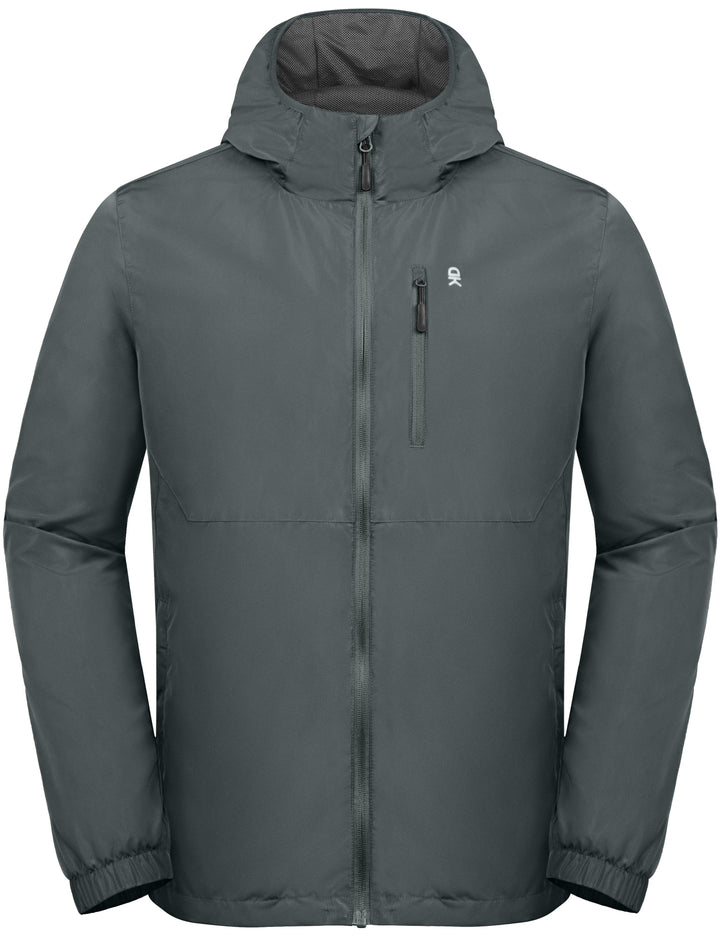 Men¡¯s Quick Drying Water Resistant Light Jacket with Full Zip MP-US-DK