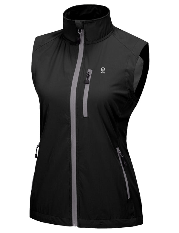 womenen's Quick Dry Stretchy Windproof Vest for Cycling MP-US-DK