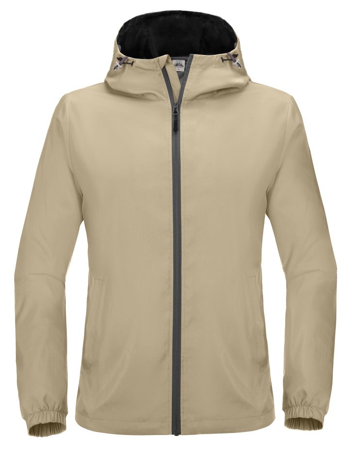 Men's Lightweight, Water-Resistant Windproof Hooded Golf Jacket MP-US-DK
