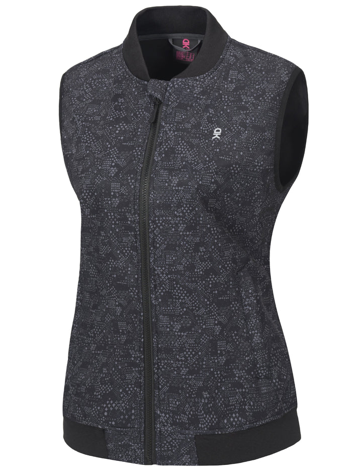 Women's Casual Lightweight Softshell Fleece Lined Golf  Vest MP US-DK