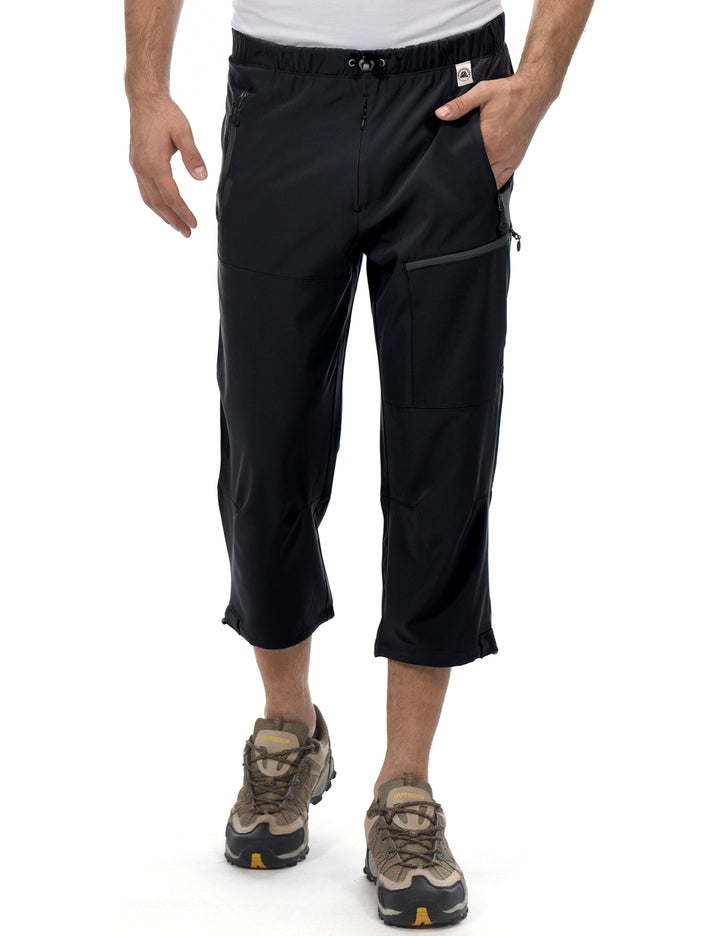 Mens Hiking Pants Quick Dry 3/4 Pants Capri Shorts for Travel Casual MP-US-DK