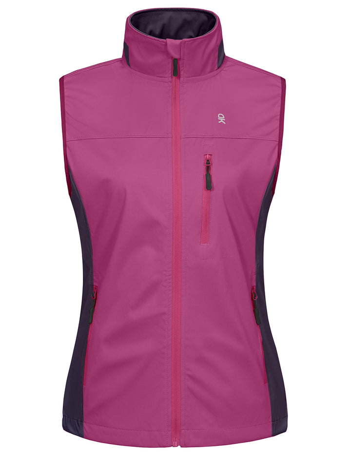 Women's Lightweight Patchwork Softshell Golf Vest MP US-DK