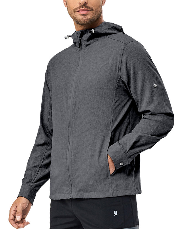 Men's UPF 50+ Sun Protection Jacket Hoodie Summer Shirts MP-US-DK