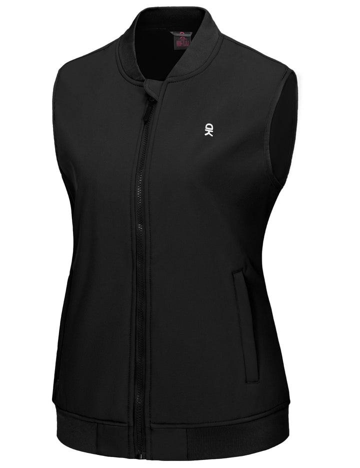 Women's Casual Lightweight Softshell Fleece Lined Golf  Vest MP US-DK