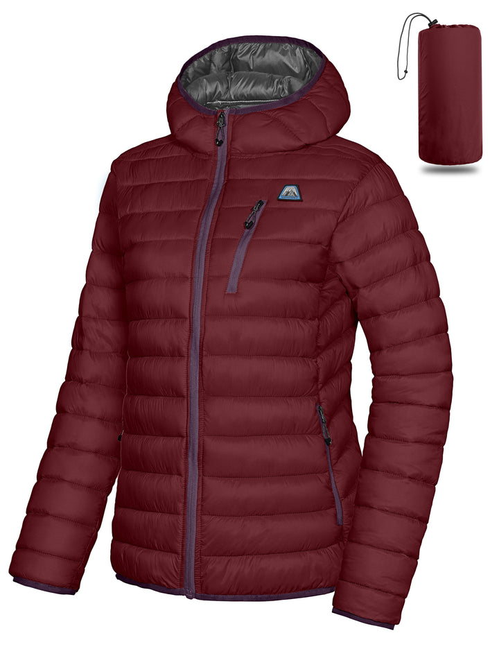 Women's Puffer Jacket, Winter Coat Windproof and Packable MP-US-DK