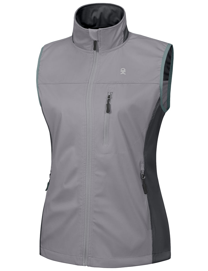 Women's Lightweight Patchwork Softshell Golf Vest MP US-DK