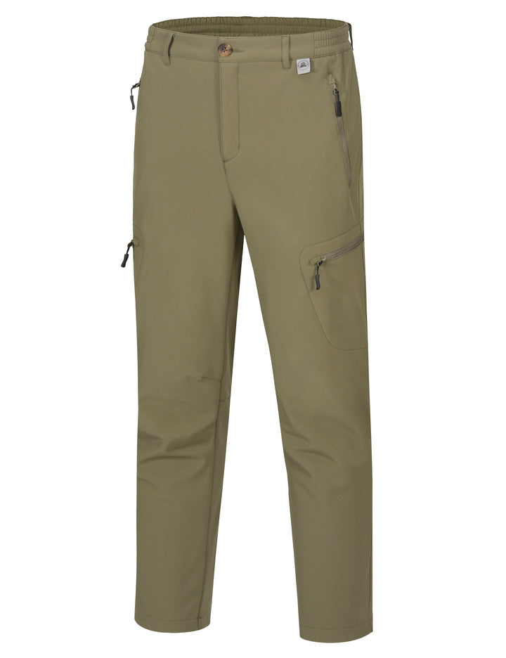 Men's Hiking Snow Pants, Fleece Lined Ski Pants MP-US-DK