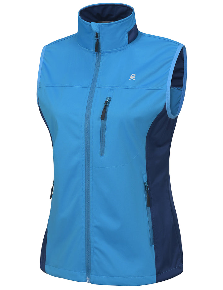 Women's Lightweight Patchwork Softshell Golf Vest MP US-DK