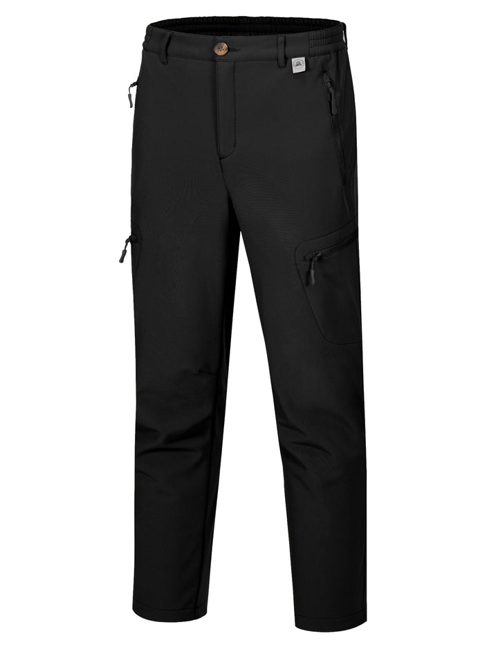 Men's Hiking Snow Pants, Fleece Lined Ski Pants MP-US-DK