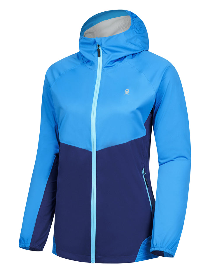 Women¡¯s Lightweight Waterproof Rain Jacket with Hooded for Outdoor MP-US-DK