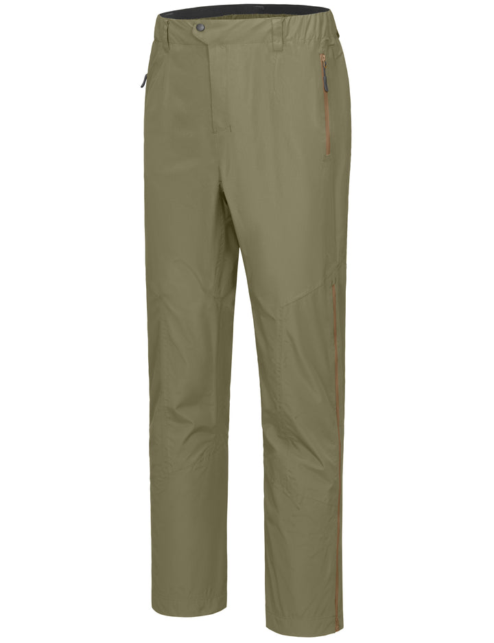 Men's Waterproof Windproof Rain Pants Lightweight Outdoor Overpants MP-US-DK