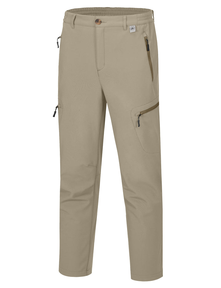 Men's Hiking Snow Pants, Fleece Lined Ski Pants MP-US-DK