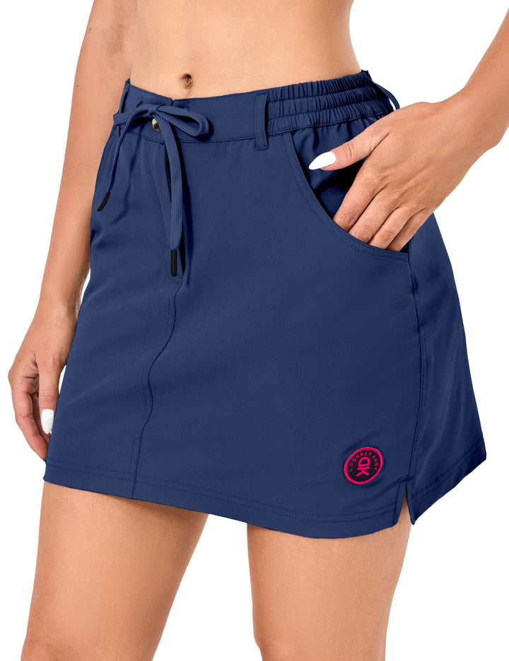 Women's Athletic Golf Skort 16 Inches Build-in Skirt YZF US-DK