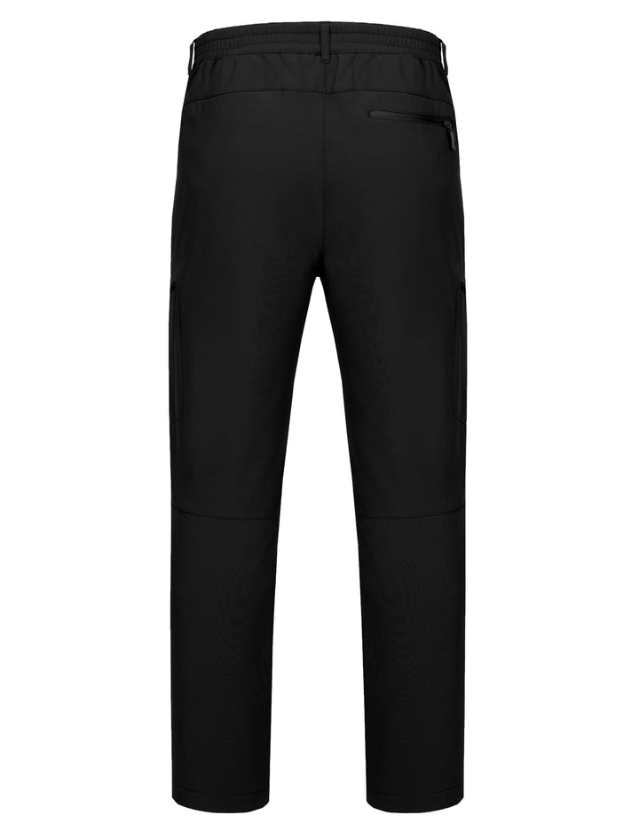 Men's Hiking Snow Pants, Fleece Lined Ski Pants MP-US-DK