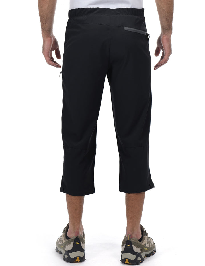 Mens Hiking Pants Quick Dry 3/4 Pants Capri Shorts for Travel Casual MP-US-DK