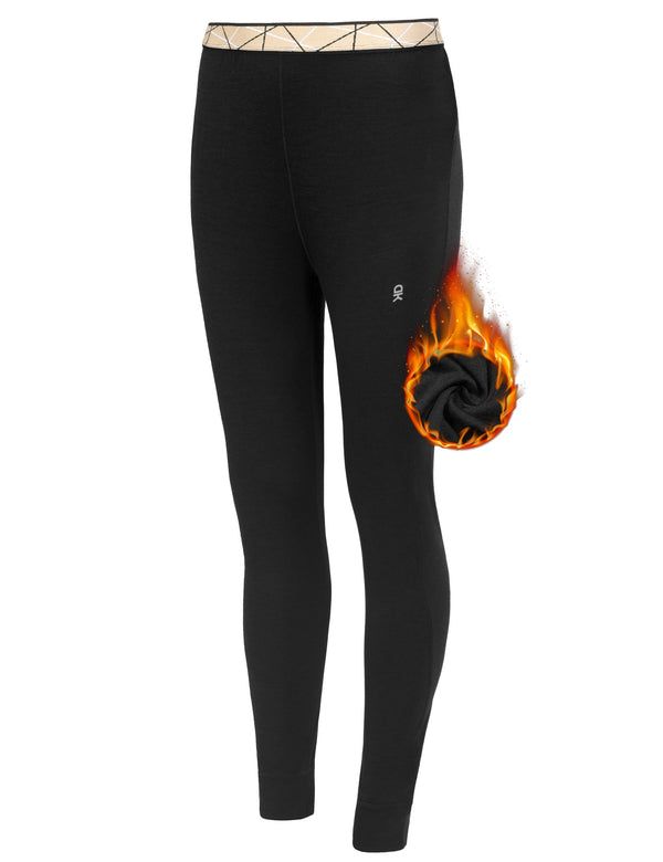 Women's Lightweight Thermal Underwear Bottoms, Winter Long Johns Pants