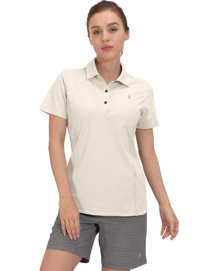 Women's Quick Dry Lightweight Golf Polo Shirt Short YDF US-DK