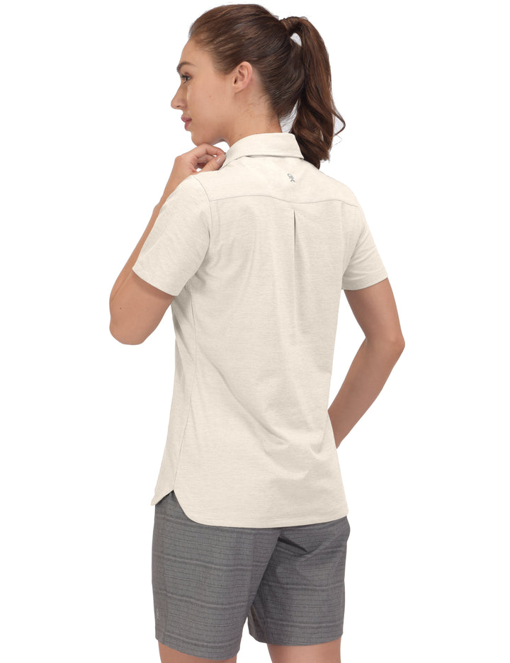 Women's Quick Dry Lightweight Golf Polo Shirt Short YDF US-DK