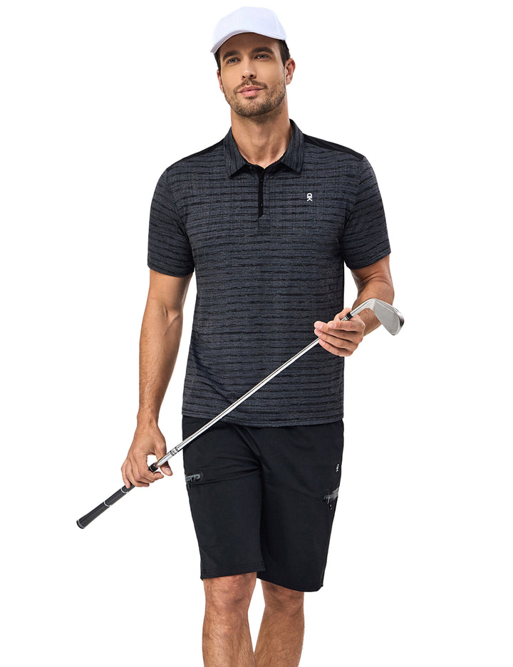 Men's Golf Short Sleeve Polo Shirt with Quick Dry Stretch MP-US-DK