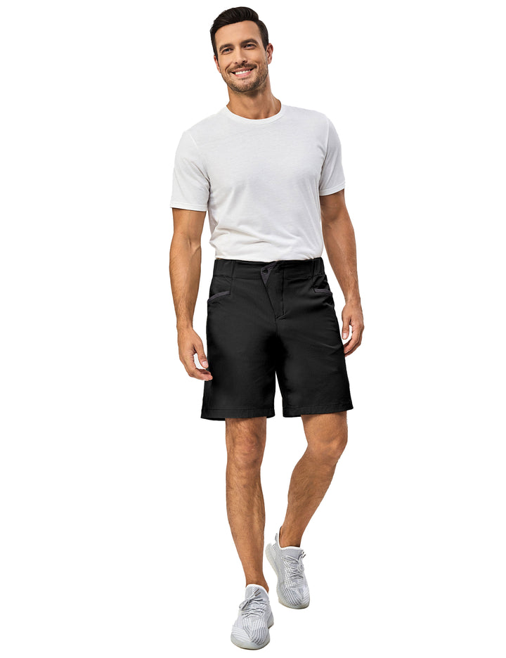 9 Inch Inseam Nylon Shorts for Men Stretch Quick Dry Shorts MP-US-DK