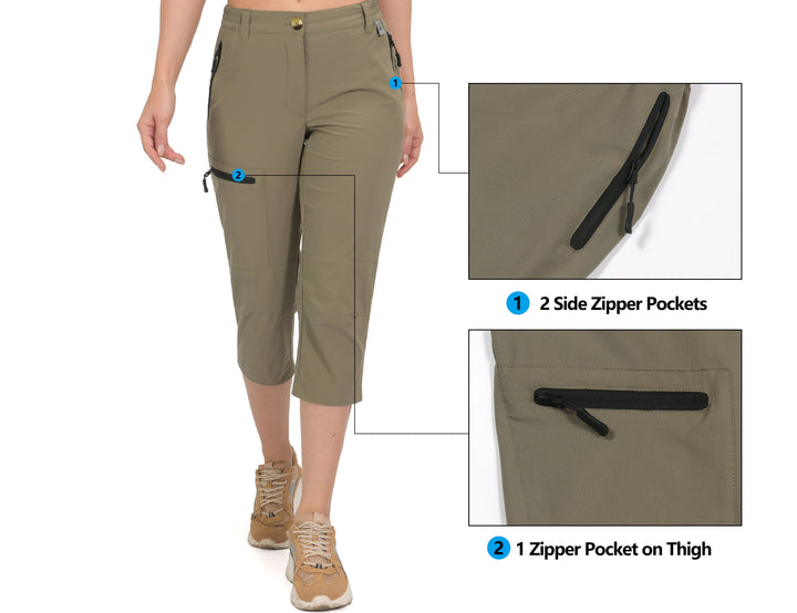 Women's Ultra Breathable Lightweight Quick Dry Pants for Golf Hiking MP-US-DK