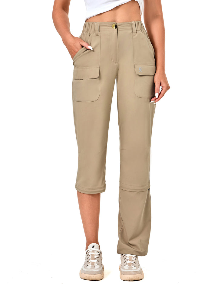 Women's-Hiking-Pants Convertible Zip Off Quick Dry Pants MP-US-DK