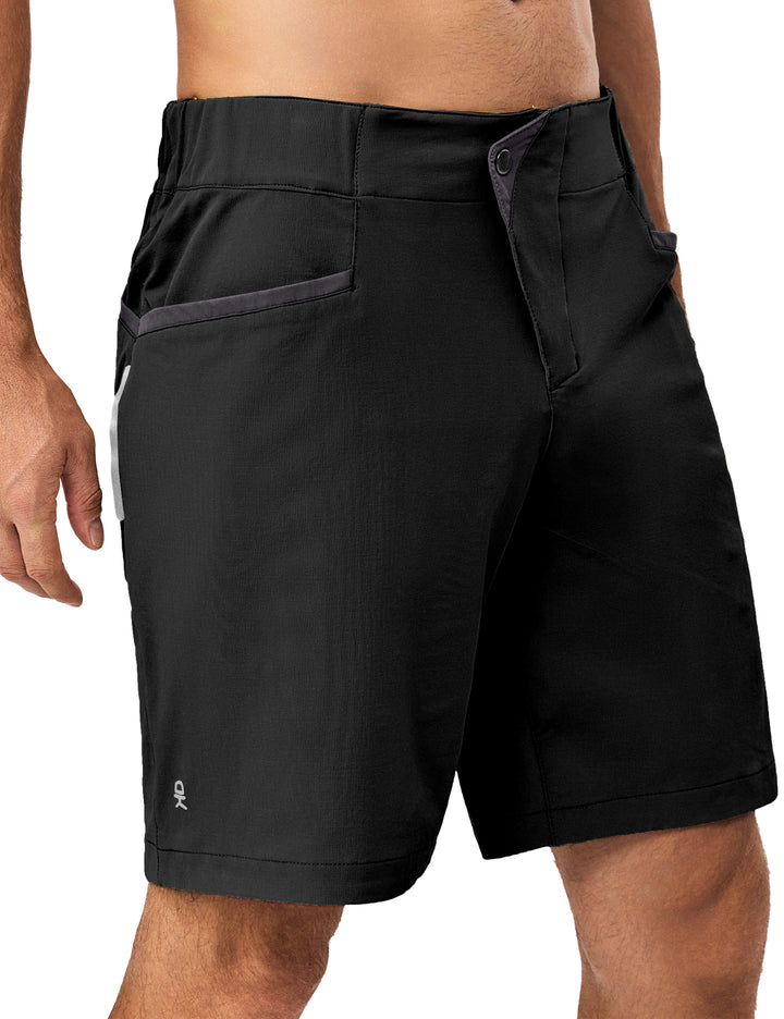 9 Inch Inseam Nylon Shorts for Men Stretch Quick Dry Shorts MP-US-DK