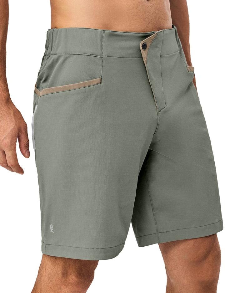 9 Inch Inseam Nylon Shorts for Men Stretch Quick Dry Shorts MP-US-DK