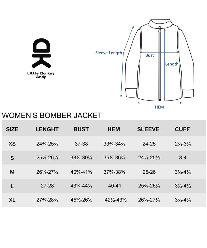 Women's  Lightweight Casual Windbreaker Zip Up with Pockets Bomber Jacket MP-US-DK