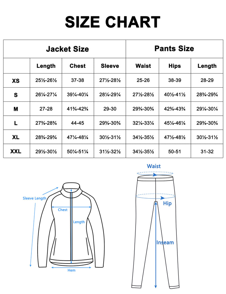 Women Running Jacket 2 Pieces Set, Full Zip Track Sports Suits for Cycling MP-US-DK