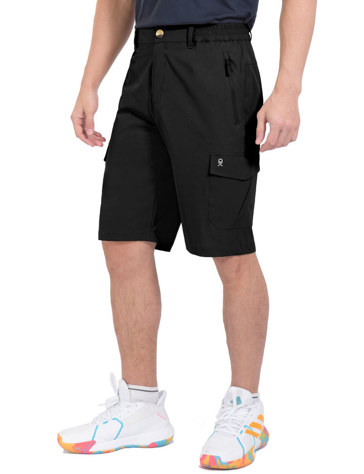 Men's 11 Inch Quick Dry Bermuda Hiking Cargo Shorts YZF US-DK