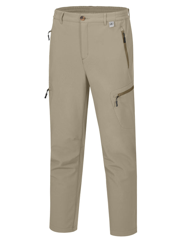 Men's Fleece Lined Insulated Softshell Snow Hiking Pants MP US-MP-CS