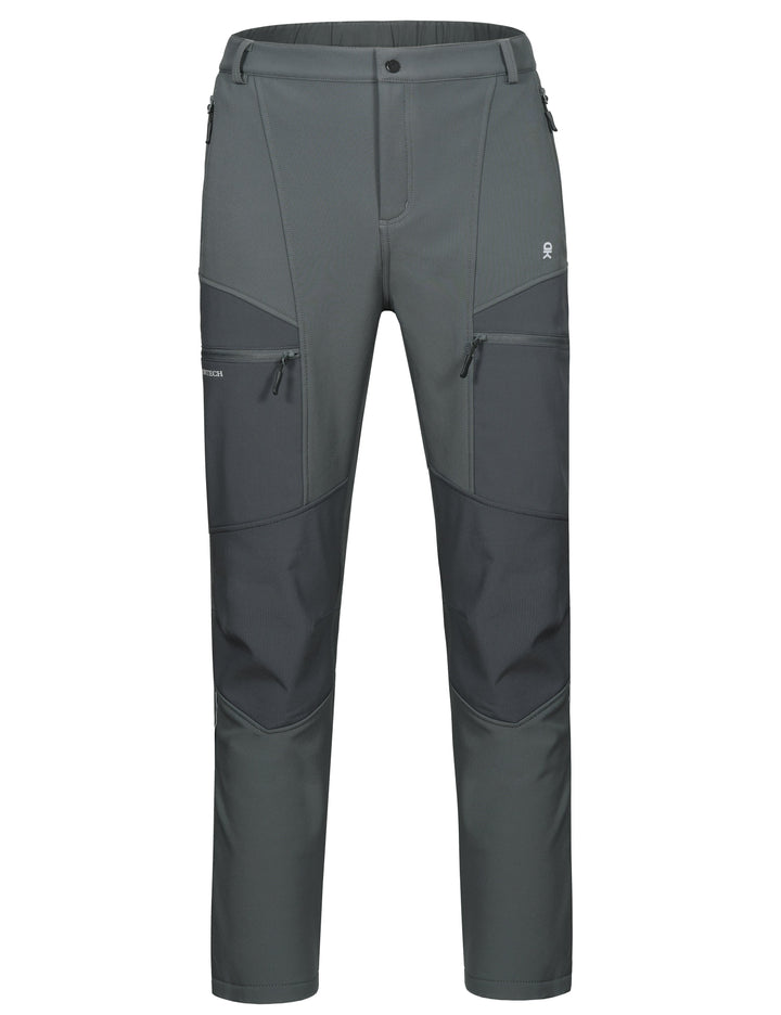 Men's Fleece Lined Ski Softshell Insulated Pants YZF US-DK