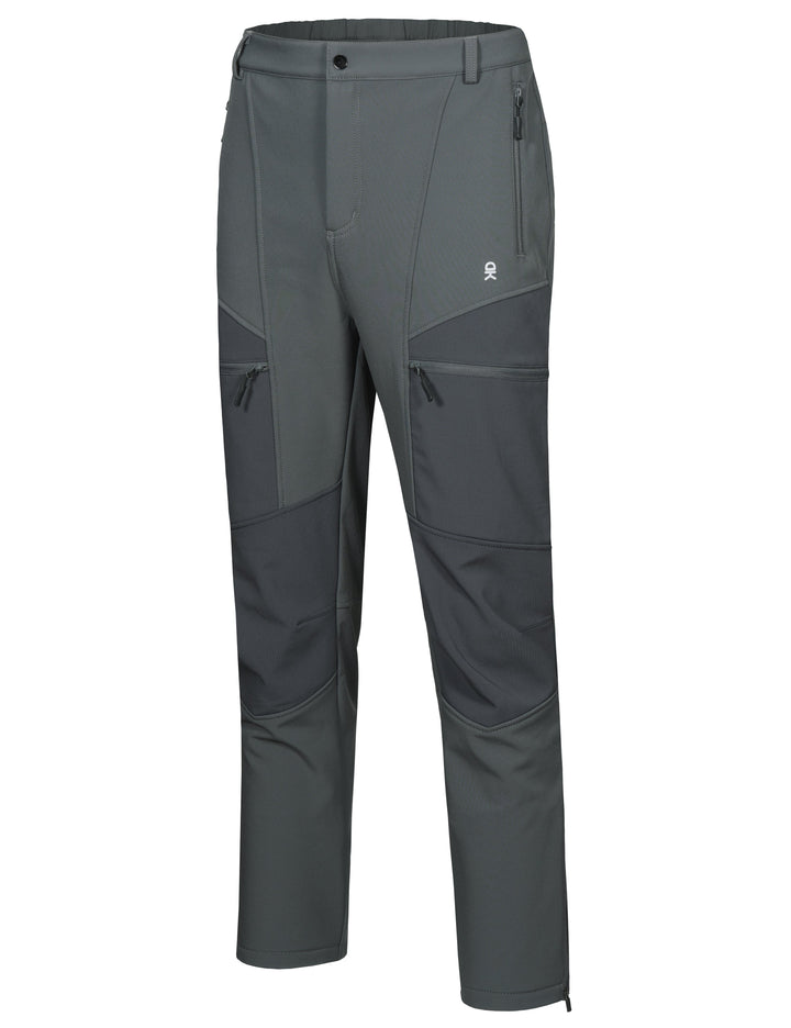 Men's Fleece Lined Ski Softshell Insulated Pants YZF US-DK