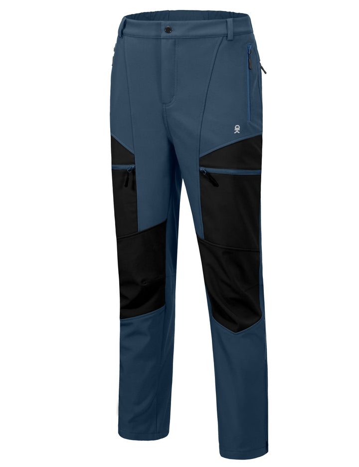 Men's Fleece Lined Ski Softshell Insulated Pants YZF US-DK