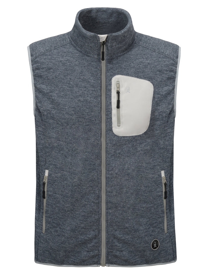 Men's Fleece Vest Full Zip Lightweight Vest YZF US-DK