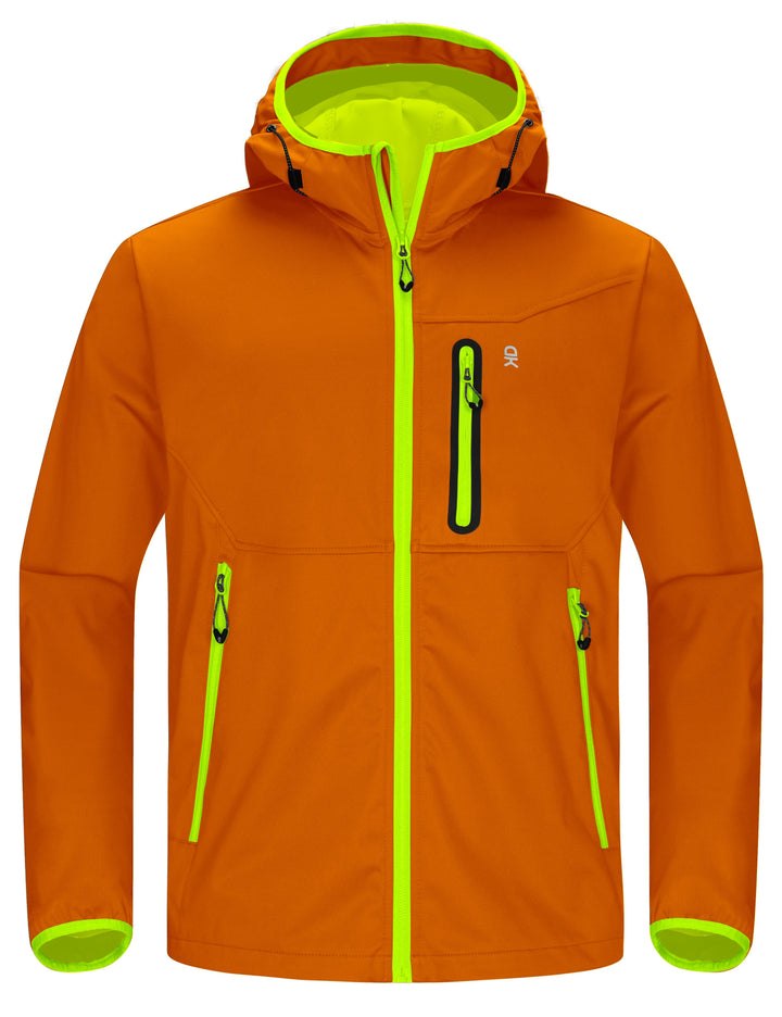 Men's Lightweight Hooded Hiking Softshell Jacket YZF US-DK