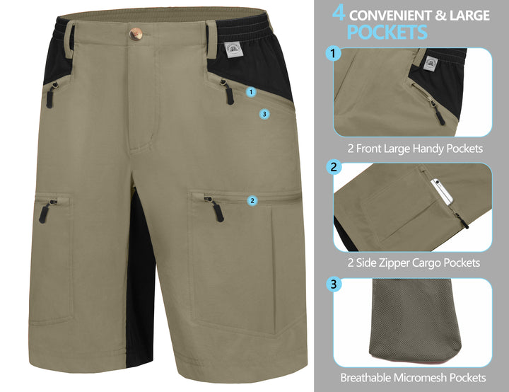 Men's Quick Dry Lightweight Outdoor Cargo Shorts MP US-MP