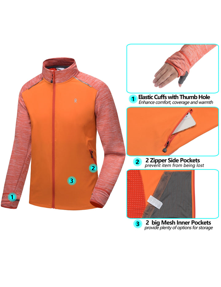 Men's Thumbholes Stretch Golf Running Jacket YZF US-DK