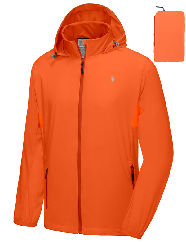 Men's UPF 50+ Lightweight Packable Running Jacket MP US-DK