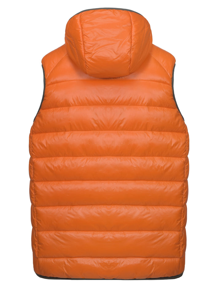 Men's Water-Resistant Hiking Puffer Vest with Hood MP US-MP