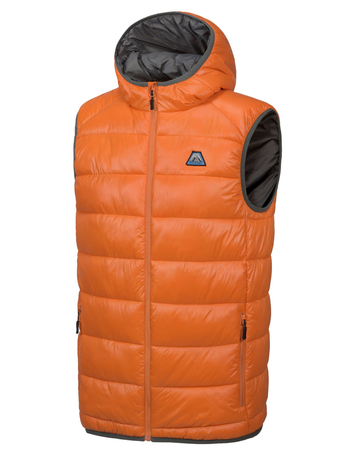 Men's Water-Resistant Hiking Puffer Vest with Hood MP US-MP