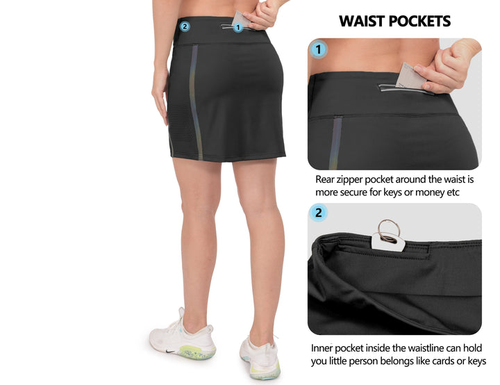 Women's High Waisted Golf Skort with Pockets MP US-DS