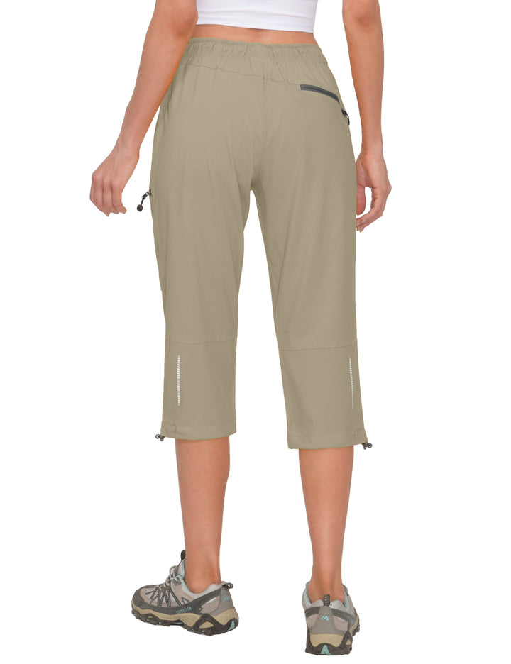 Women's Quick Dry 3/4 Pants Capri Hiking Travel Shorts YZF US-DK