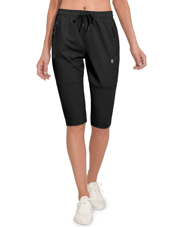 Women's Quick Dry Cool Drawstring Capri Pants YZF US-DK